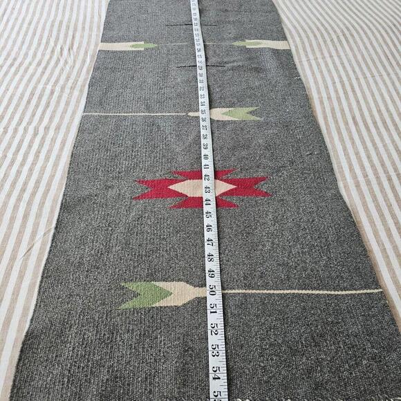 Vintage Antique Native American Handwoven Tapestry Wall Hanging Runner 55"x18" - Picture 6 of 15